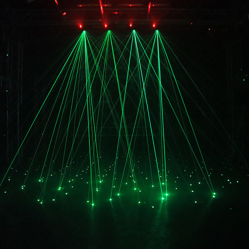 Spinnen-Moving-Head-Licht mit 8 x 3 W RGBW-LEDs, Beam-DJ-Lichtern, Laserlicht und 2 Pixel-Lichtstreifen, klangaktiviert/DMX-512-Steuerung, perfekt für Party, Disco, Hochzeit, Live-Bühnenbeleuchtung 