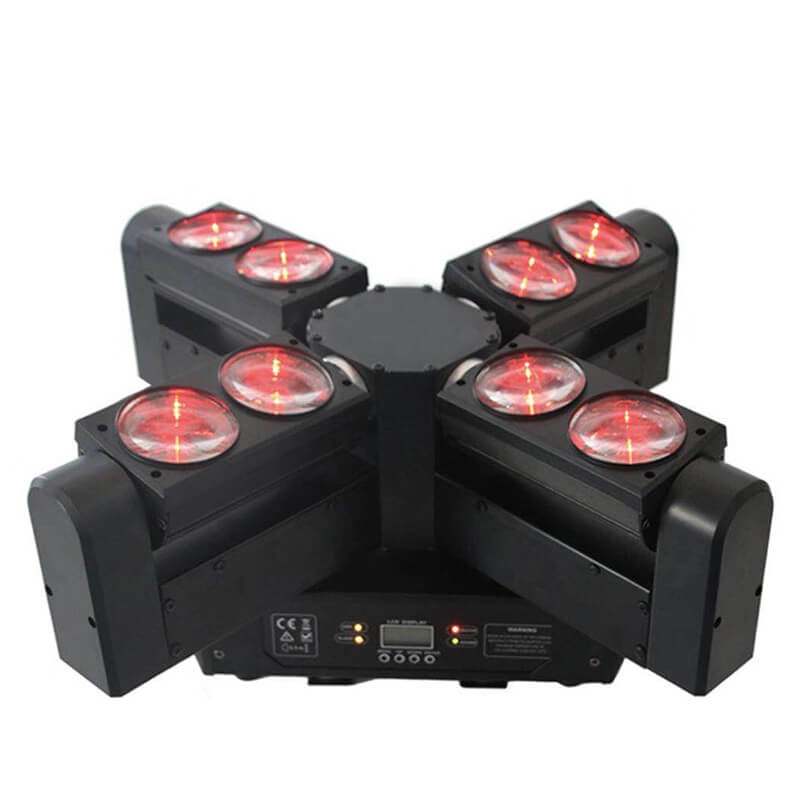 8x10w RGBW Beam Bar Moving Head Stage Light for KTV Club Bar Party Disco DJ Show Bands