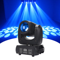 Luces de DJ de cabeza móvil de 100 W Prisma giratorio Luz de escenario Iluminación de haz LED y foco de 7 gobos con activación por sonido y control DMX para bodas Fiestas Iglesia Show en vivo Disco bar 