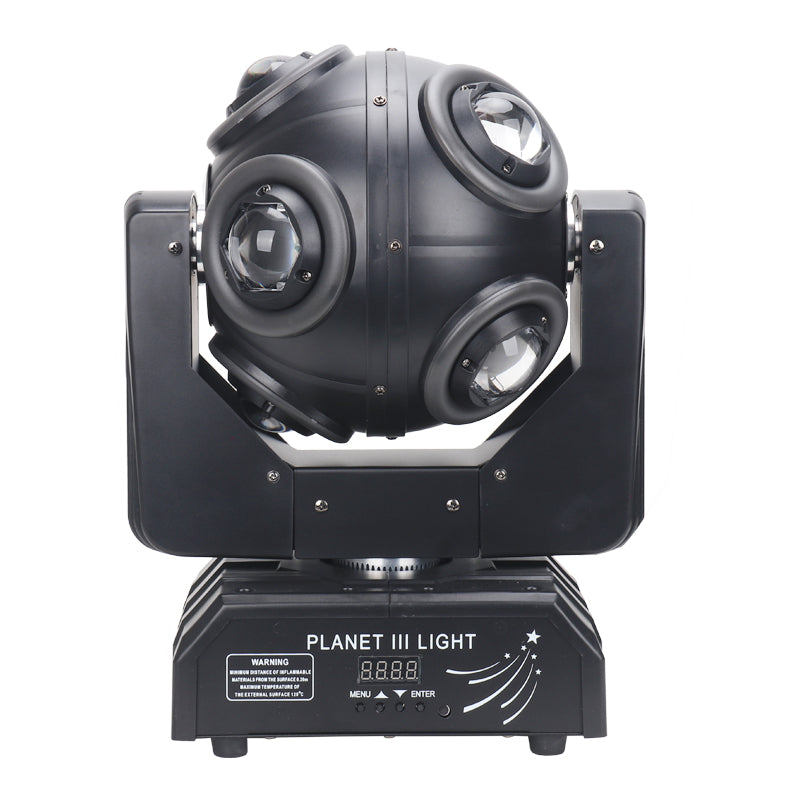 Moving Head Beam Light 90W LED RGBW 360° Rotation Moving Head Light DJ Lights DMX 512 mit Sound aktiviert für Bühnenbeleuchtung Party Disco Club Hochzeit 