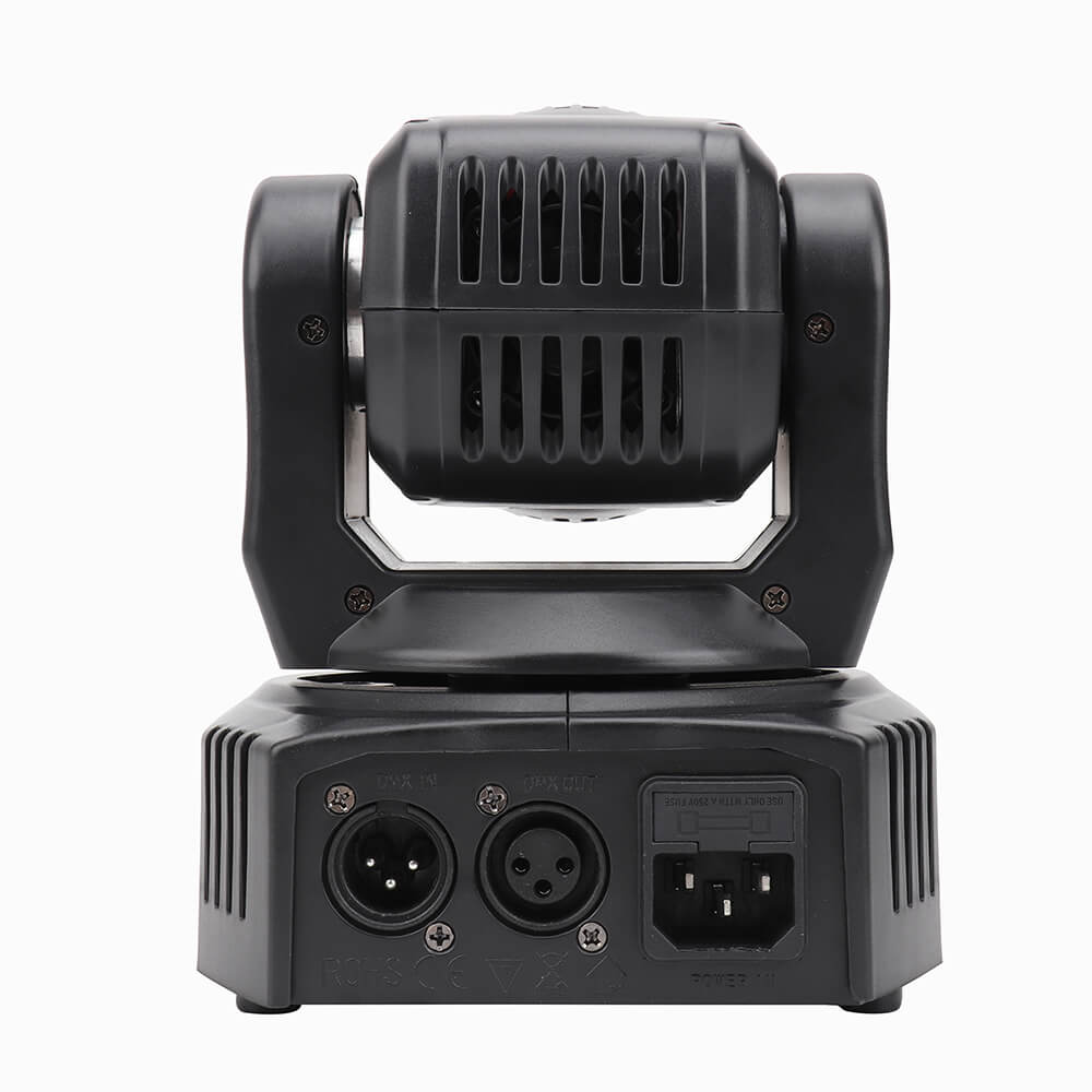 100W RGBW 4 in 1 Moving Head Lighting DJ Lights Sound Active LED Wash Stage Lights Professional DMX 4/16CH Disco Lights for Party KTV Pub Bar Show Wedding
