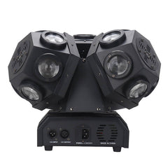 Cabezal móvil de haz Led de fútbol de 3 cabezas con luz de escenario de lavado láser DMX512 DJ Disco efecto iluminación fiesta evento Show 