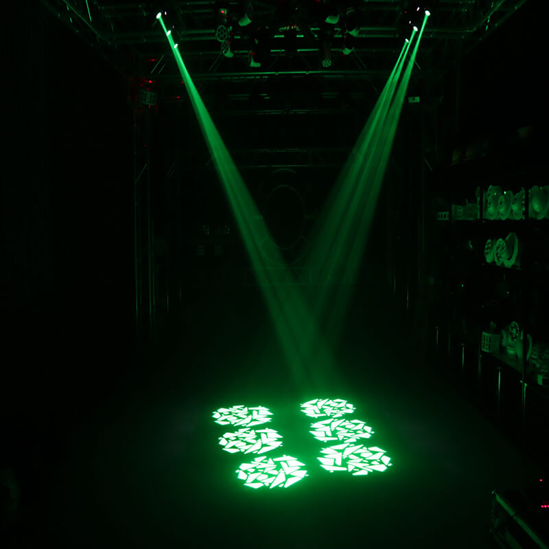 30-W-Moving-Head-Licht, DJ-Beleuchtung, Bühnenlicht mit 8 Farben, aktiviert durch Ton und DMX 512-Steuerung, Spot-Licht, Lase-Licht für Hochzeit, Disco, Party, Nachtclub, Kirche. 