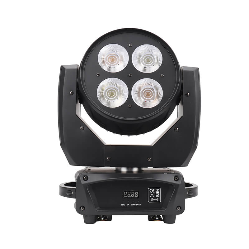 Luz de escenario, COB Lights 400W DJ Light 4-Eye White Stage Lighting, Warm White/Cool White LED Stage Spotlight, Brighter DMX512 Party Lights 15CH para Church Wedding Theatre 