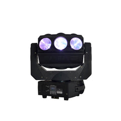 9x10w DJ Lámpara de iluminación Luz de escenario Luces de fiesta RGBW 4 en 1 Led Beam Cabeza móvil Dj Disco Stage Wash Light Dmx512 13/15 Canales Efecto de iluminación para KTV Disco Party Boda Concierto 