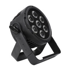 Luces LED Par de 7x12W, luz de escenario impermeable para exteriores IP67 RGBW 4 en 1, Control DMX para eventos, DJ, discoteca, boda, fiesta, iluminación de escenario al aire libre 