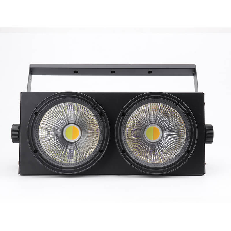 2 LED-Bühnen-Par-Licht mit COB-Lichtquelle, 200 W, verkettet, warmweiß, kaltweiß, DJ-Waschlicht für Party, Disco, Hochzeit, Geburtstage, Weihnachtsfeier, Show 