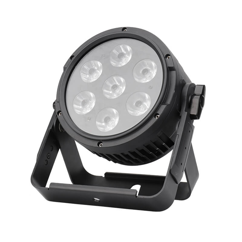 Luces LED Par de 7x12W, luz de escenario impermeable para exteriores IP67 RGBW 4 en 1, Control DMX para eventos, DJ, discoteca, boda, fiesta, iluminación de escenario al aire libre 