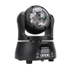 LED Moving Head Light 30W Double Sided Moving Heads DJ Lights with Kaleidoscope and Stage Lighting by DMX and Sound Activated Control Spotlight for Wedding Church Live Show Bar