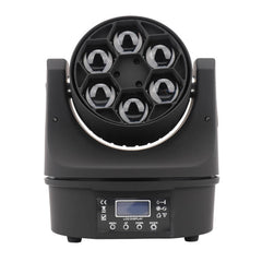 6x15W Mini Bee Eye Cabeza móvil DJ Light, 90W LED RGBW Stage Light Rotate Beam Spot Effect, DMX Control remoto activado por sonido para fiestas Wedding Bar Church Show (RGBW 4in1) 