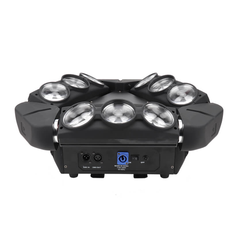 9X10W RGBW 4in1 LED Spider Stage Moving Head Light DMX Bar KTV DJ Disco Lighting