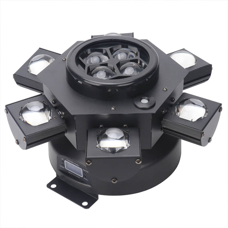 6 Eyes Moving Head Beam Stage Light,150W RGBW Stage DJ Party Lights, Effect Stage Lamp by Remote and DMX Control for DJ Club Disco