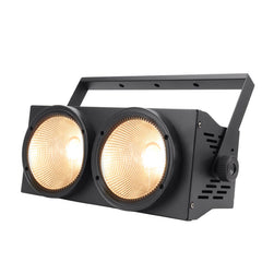 2 LED-Bühnen-Par-Licht mit COB-Lichtquelle, 200 W, verkettet, warmweiß, kaltweiß, DJ-Waschlicht für Party, Disco, Hochzeit, Geburtstage, Weihnachtsfeier, Show 