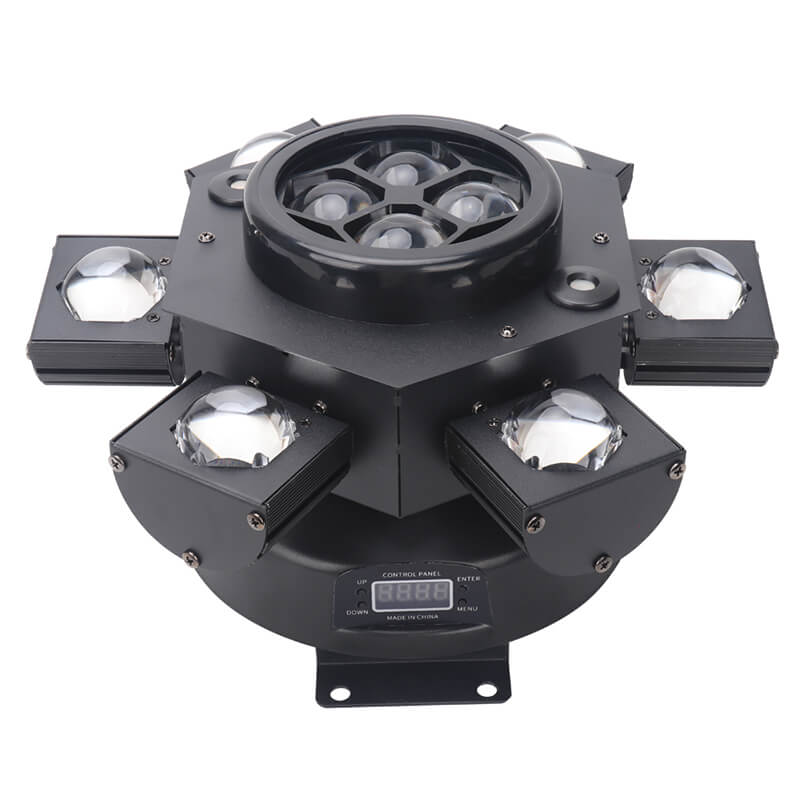 6 Eyes Moving Head Beam Stage Light,150W RGBW Stage DJ Party Lights, Effect Stage Lamp by Remote and DMX Control for DJ Club Disco