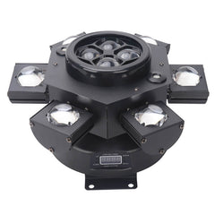 Luz de escenario de haz de cabeza móvil de 6 ojos, luces de fiesta de DJ de escenario RGBW de 150W, lámpara de escenario de efecto por control remoto y DMX para DJ Club Disco 