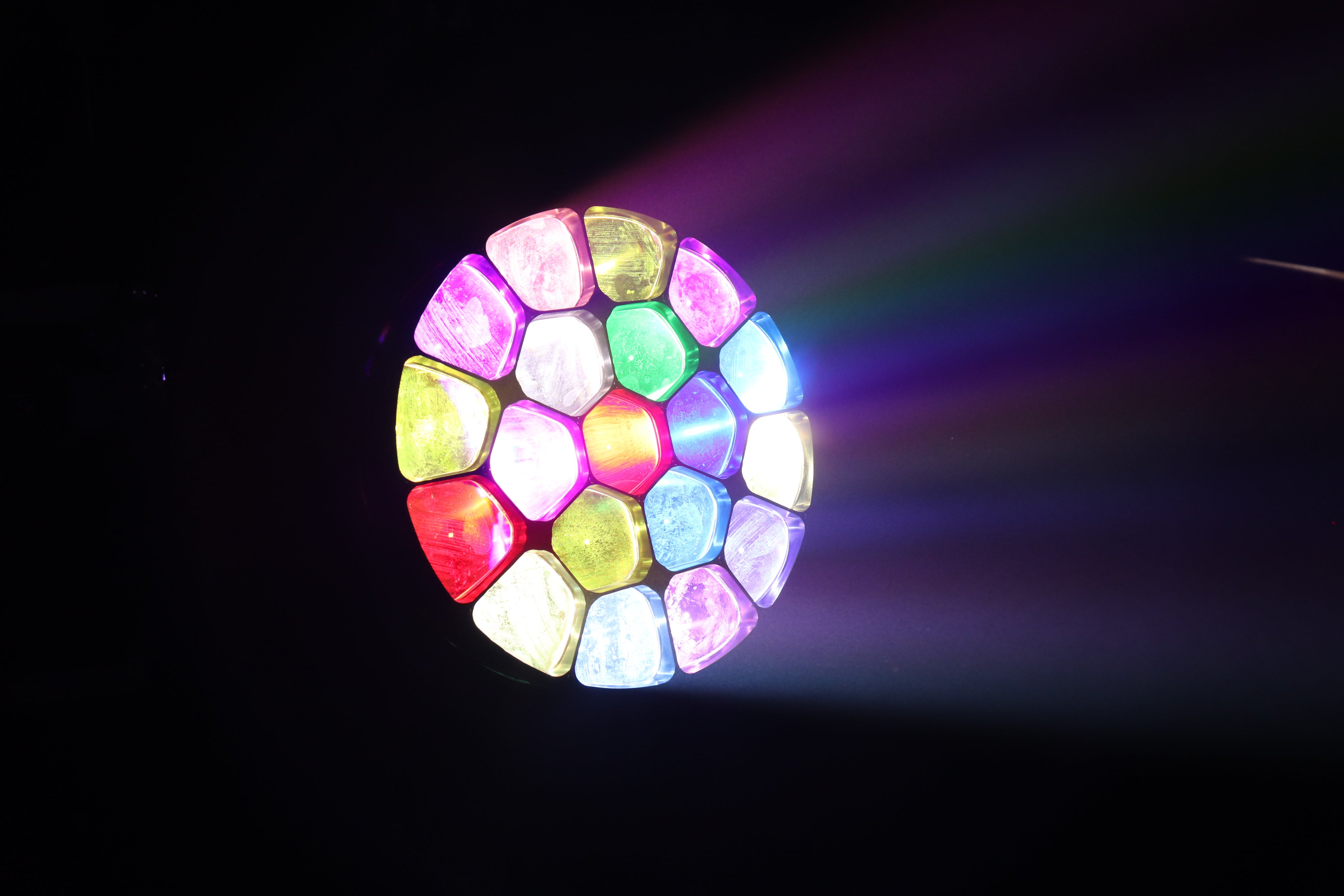 19x15W Luz con cabezal móvil LED RGBW 4 en 1 Efecto de haz / lavado / zoom Luces de escenario Control DMX profesional Luces de DJ activadas por sonido para Chrismas Disco and Nightclub 