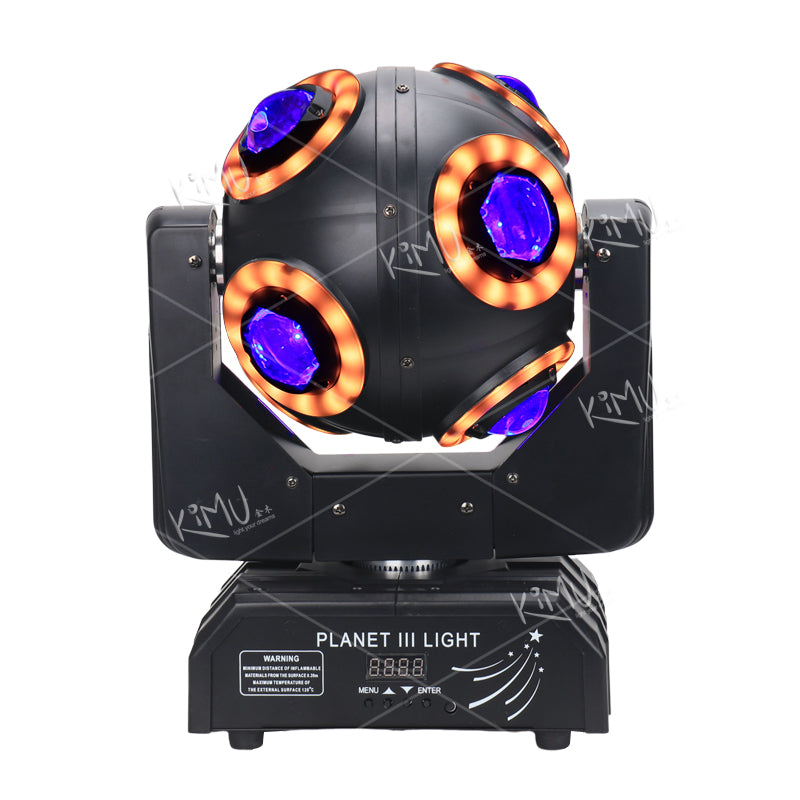 Moving Head Beam Light 90W LED RGBW 360° Rotation Moving Head Light DJ Lights DMX 512 mit Sound aktiviert für Bühnenbeleuchtung Party Disco Club Hochzeit 